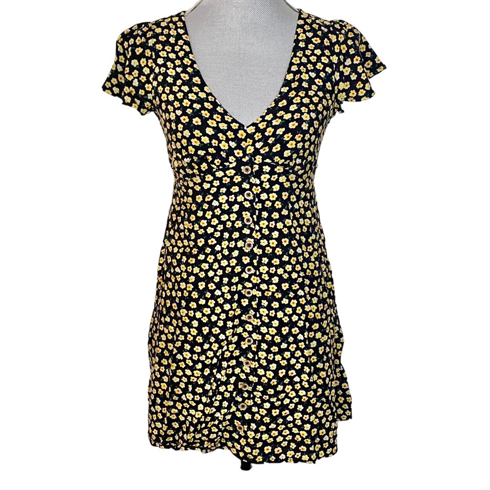 My Michelle Yellow Floral Dress